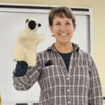 Renee-and-sheep-puppet202401
